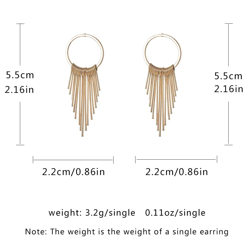 10 Pairs Lot ElegantTassel Earrings Gold Plated Wholesale Women Fashion Jewelry
