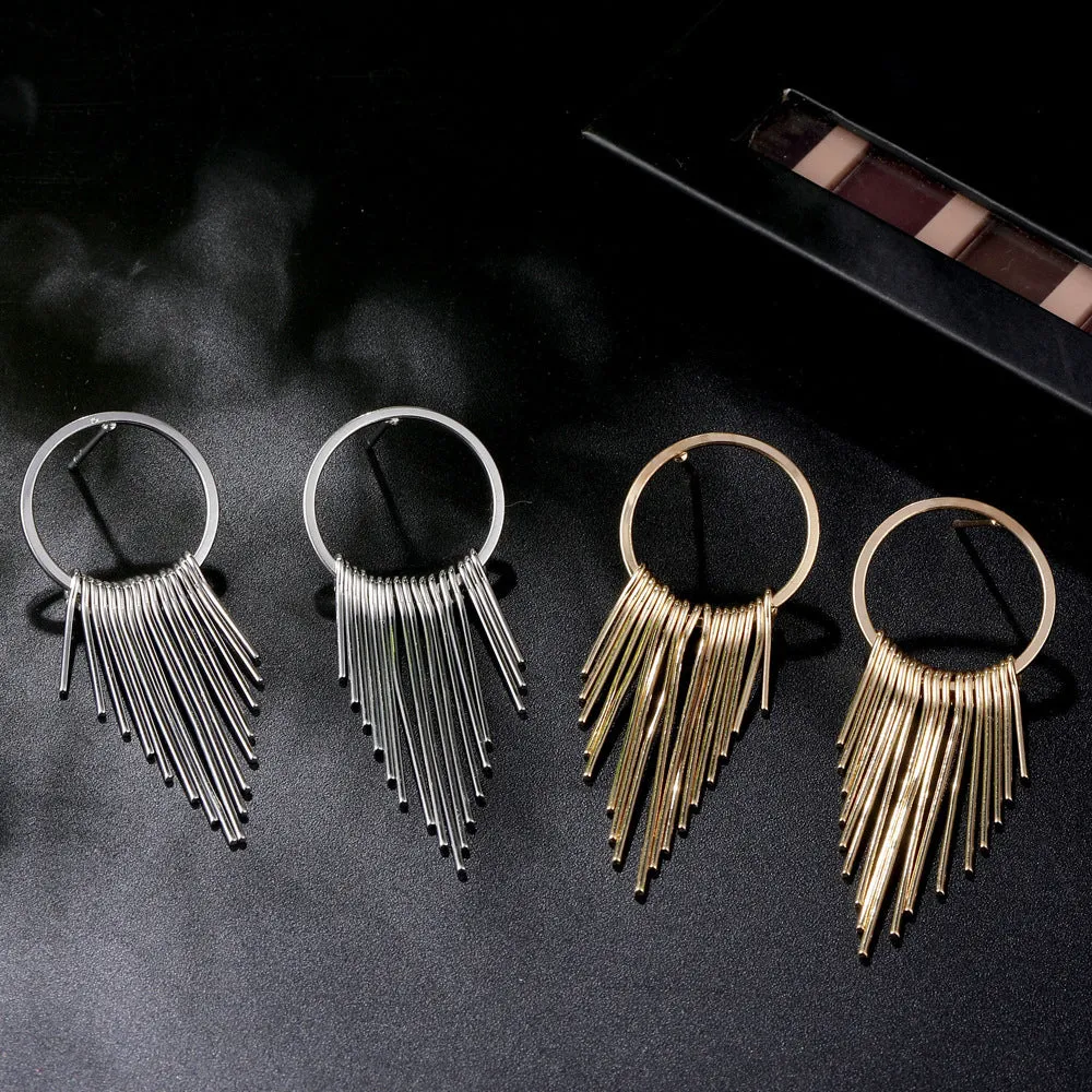 10 Pairs Lot ElegantTassel Earrings Gold Plated Wholesale Women Fashion Jewelry