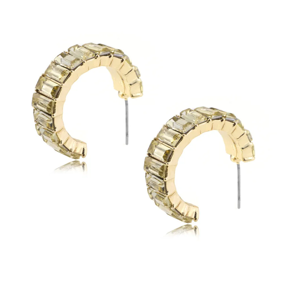 10 pairs Lot Multicolor Earrings C-Shape Gold Plated Wholesale Fashion Jewelry