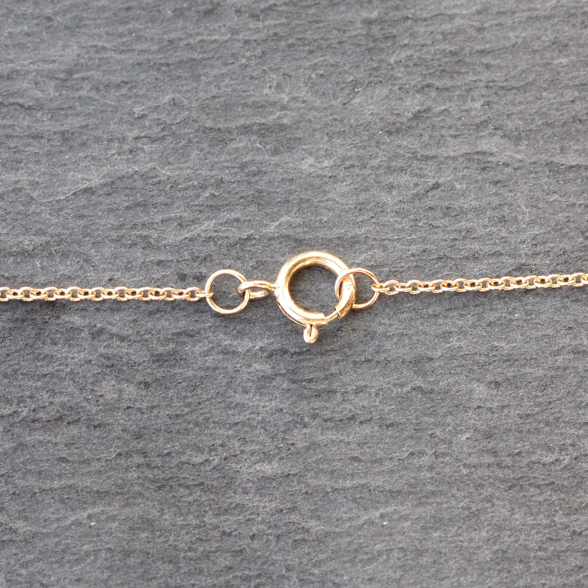 14k Gold   Diamond Station Necklace