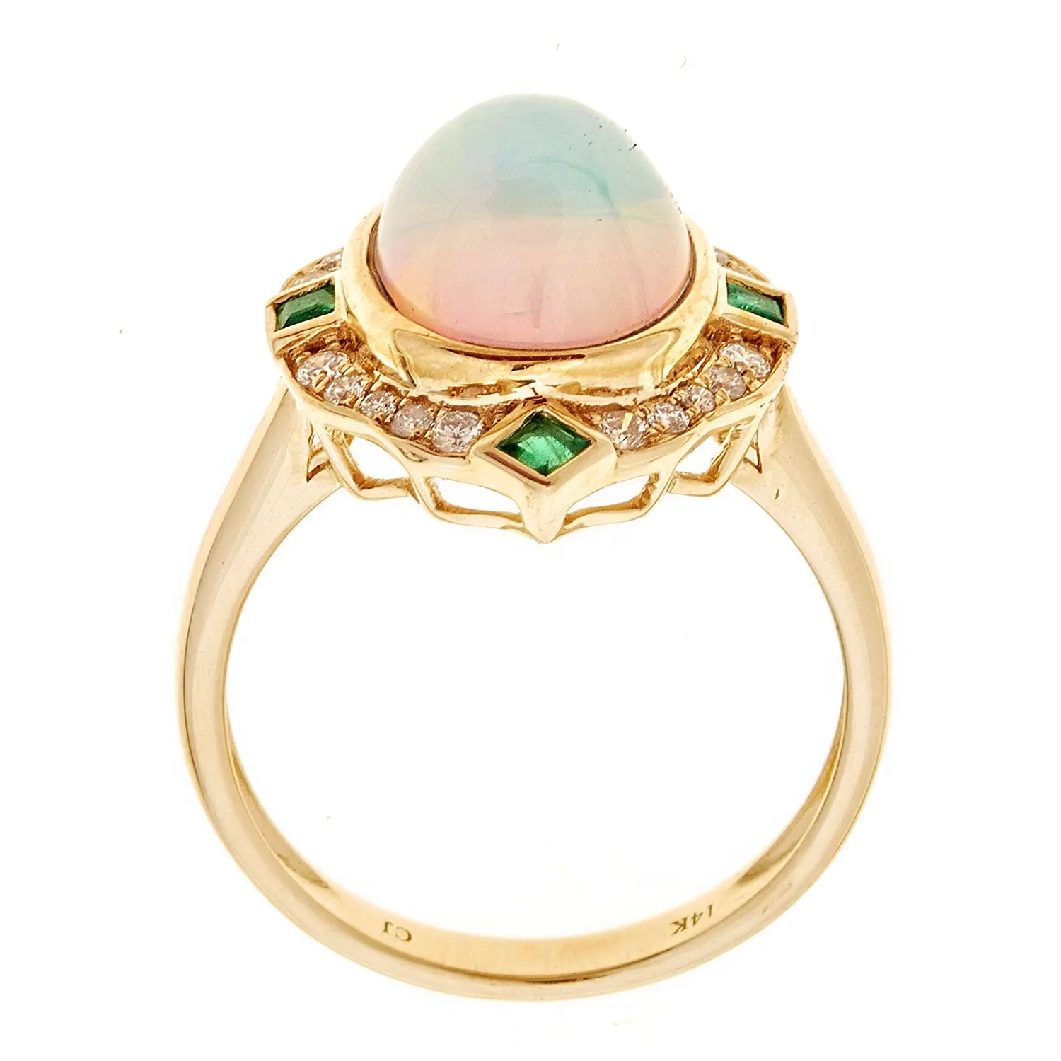 14K Yellow Gold Opal Ring