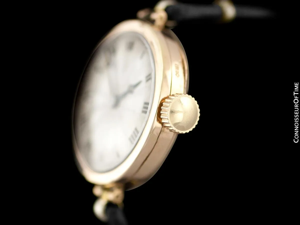 1920's Rolex Ladies Vintage Art Deco Watch - 9K Rose Gold