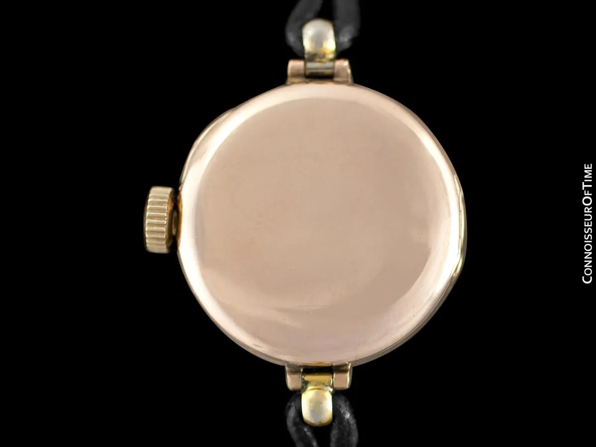 1920's Rolex Ladies Vintage Art Deco Watch - 9K Rose Gold