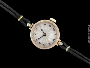 1920's Rolex Ladies Vintage Art Deco Watch - 9K Rose Gold