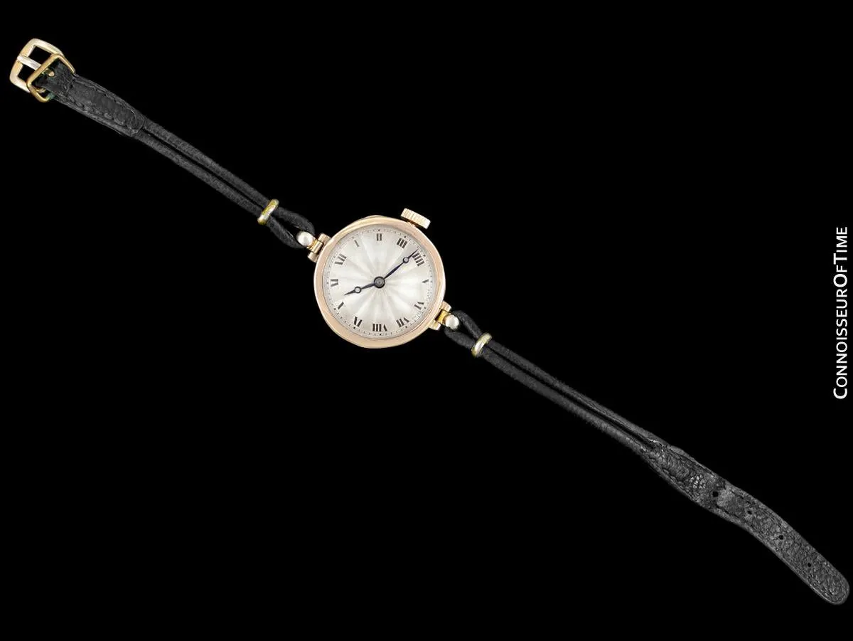 1920's Rolex Ladies Vintage Art Deco Watch - 9K Rose Gold
