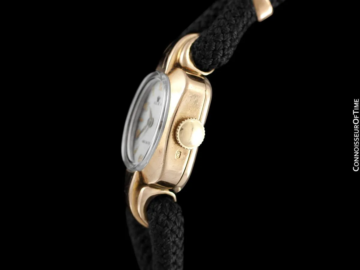 1940's Rolex Precision Vintage Pre-Cellini Ladies Watch, Ref. 5637 - 14K Gold