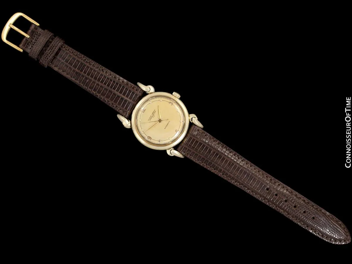 1954 Ulysse Nardin Mens Vintage Chronometer Watch with Special Case - 14K Gold