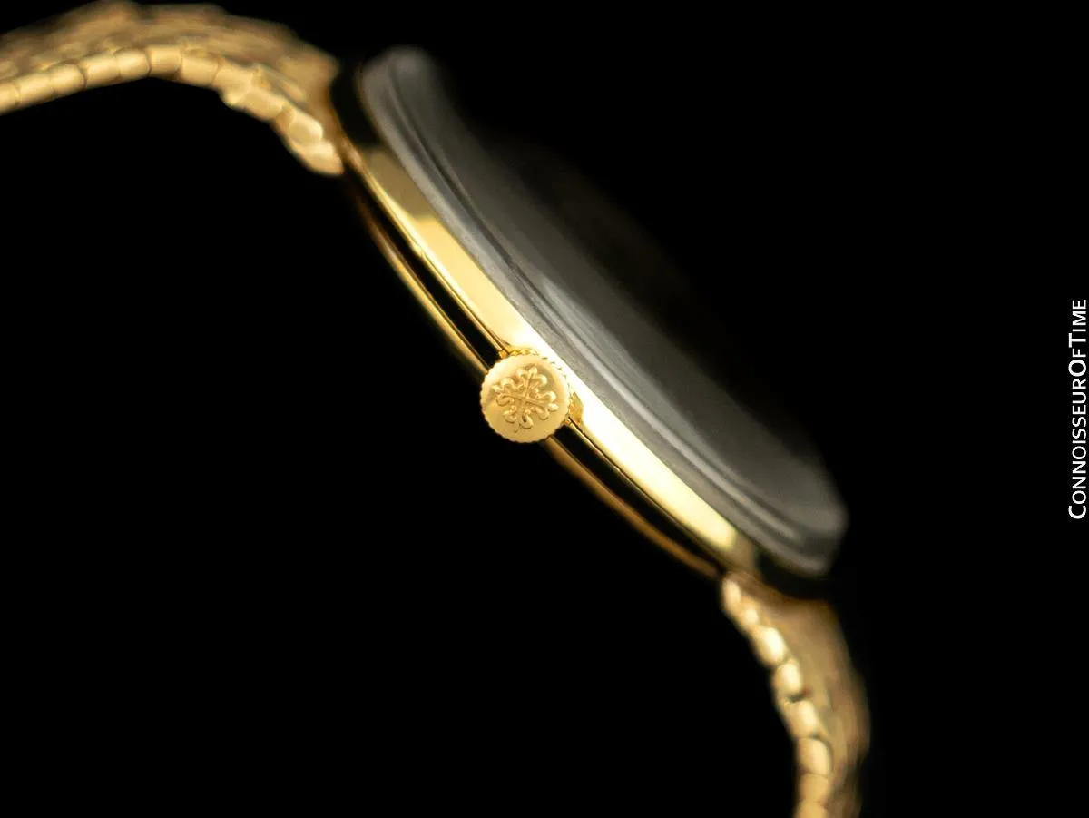 1958 Patek Philippe Vintage Mens Handwound Ref. 2573 18K Gold Bracelet Watch