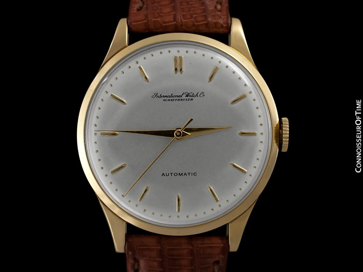 1960 IWC Vintage Mens Full Size Watch, Cal. 853 Automatic - 18K Gold
