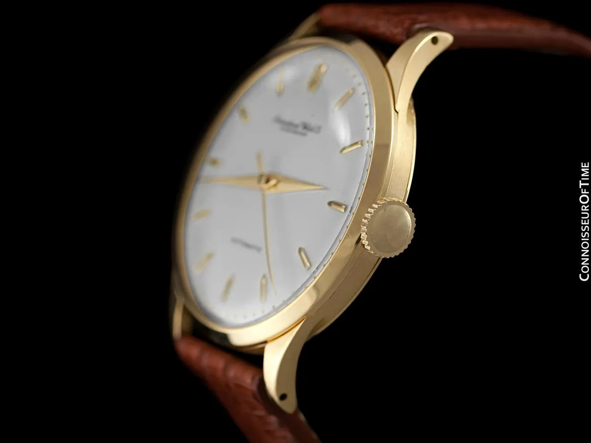 1960 IWC Vintage Mens Full Size Watch, Cal. 853 Automatic - 18K Gold