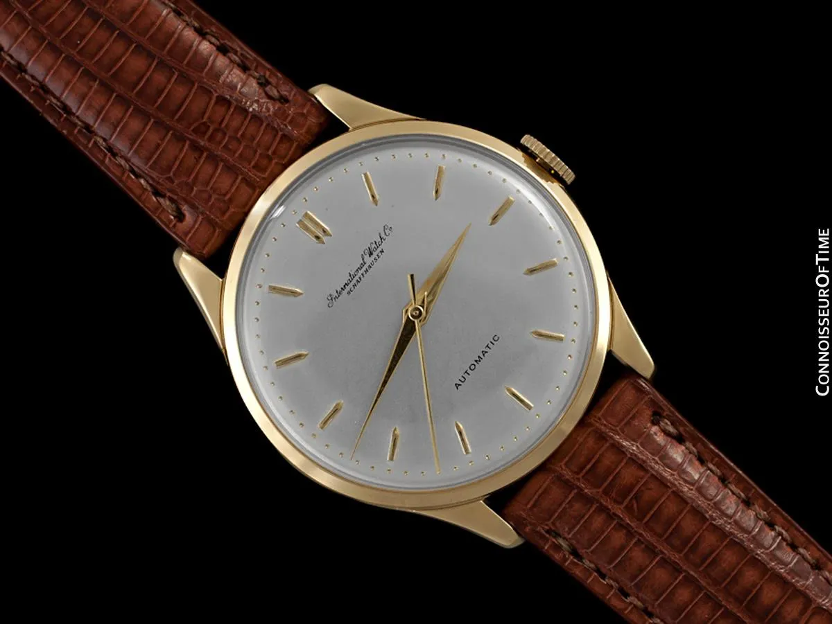 1960 IWC Vintage Mens Full Size Watch, Cal. 853 Automatic - 18K Gold