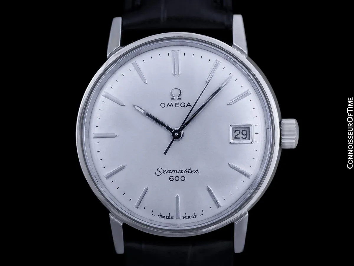 1966 Omega Seamaster 600 Vintage Mens Handwound Watch - Stainless Steel