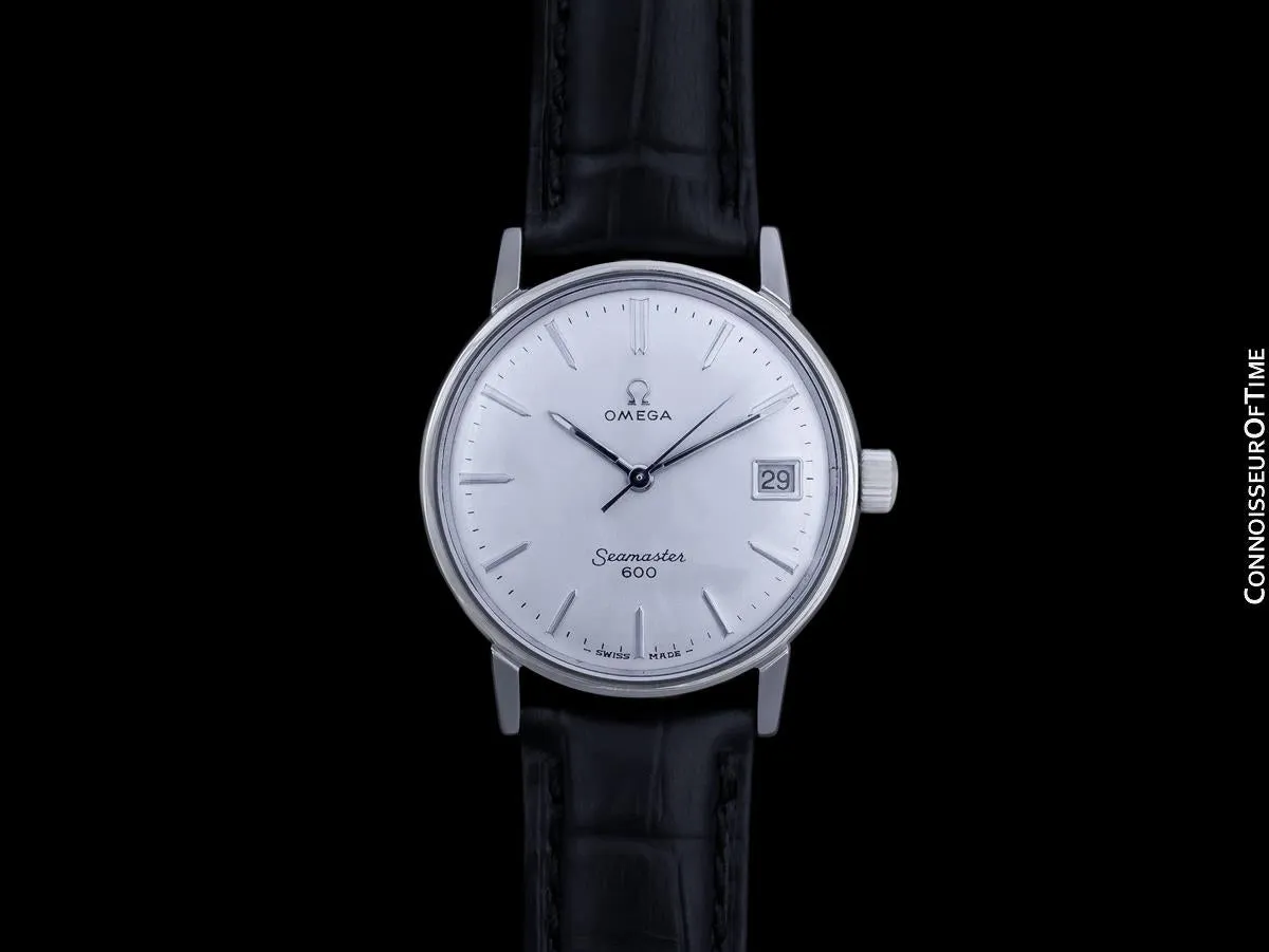 1966 Omega Seamaster 600 Vintage Mens Handwound Watch - Stainless Steel
