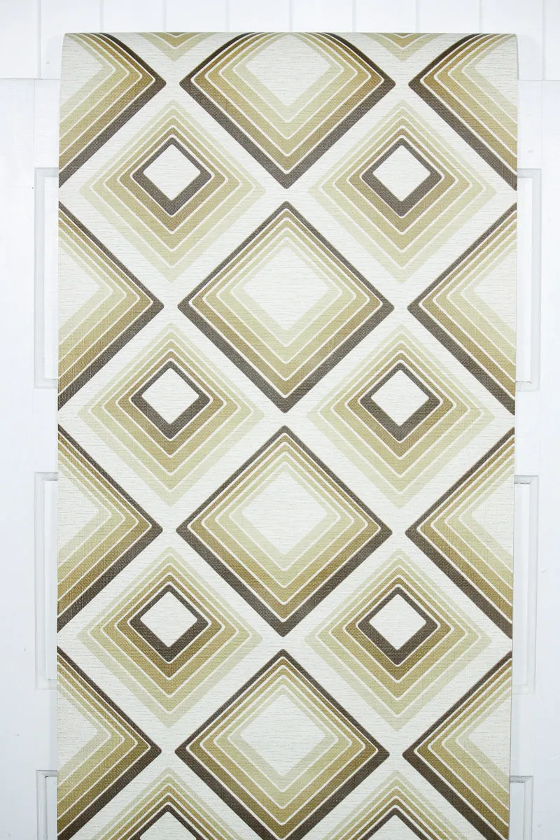 1970s Geometric Vintage Wallpaper