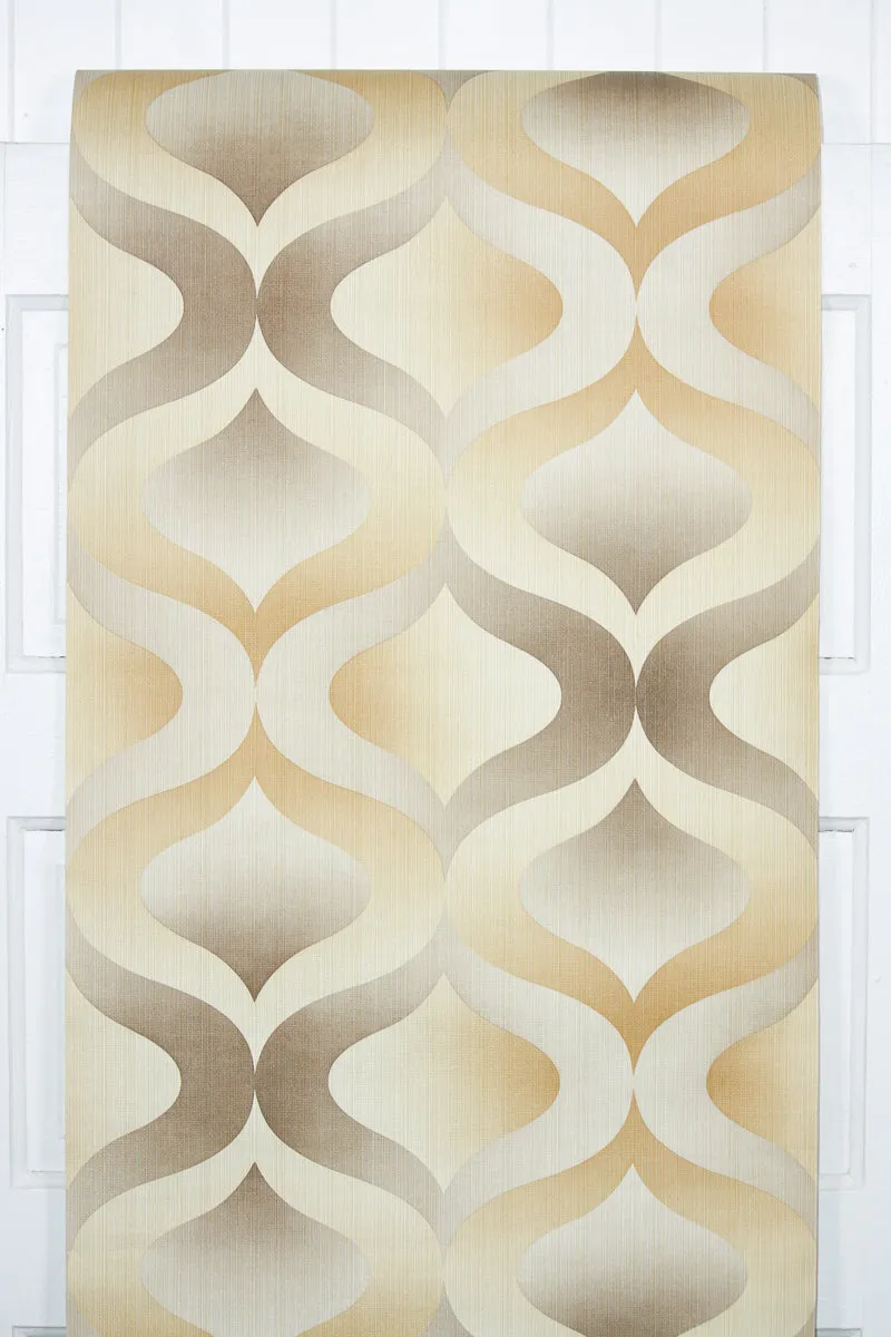 1970s Geometric Vintage Wallpaper