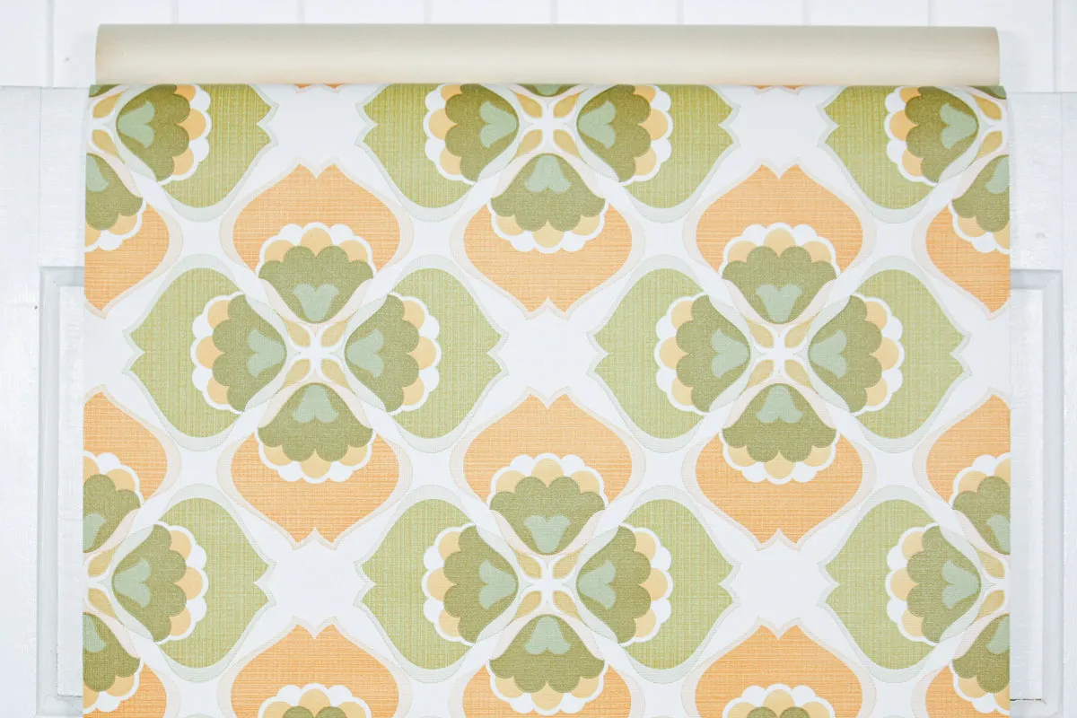 1970s Geometric Vintage Wallpaper