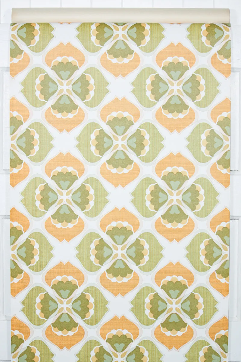 1970s Geometric Vintage Wallpaper