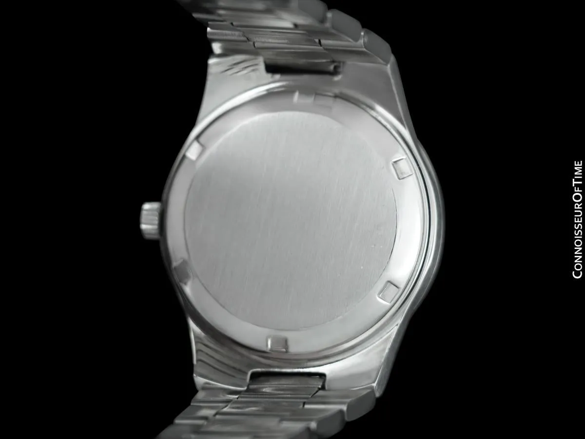 1973 Omega Geneve Vintage Mens Automatic Bracelet Watch, Quick-Setting Date - Stainless Steel