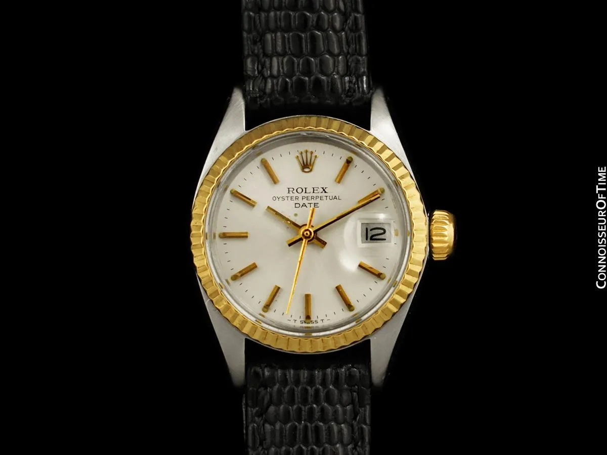 1978 Rolex Date (Datejust) Ladies Two-Tone Vintage Watch - Stainless Steel & 18K Gold