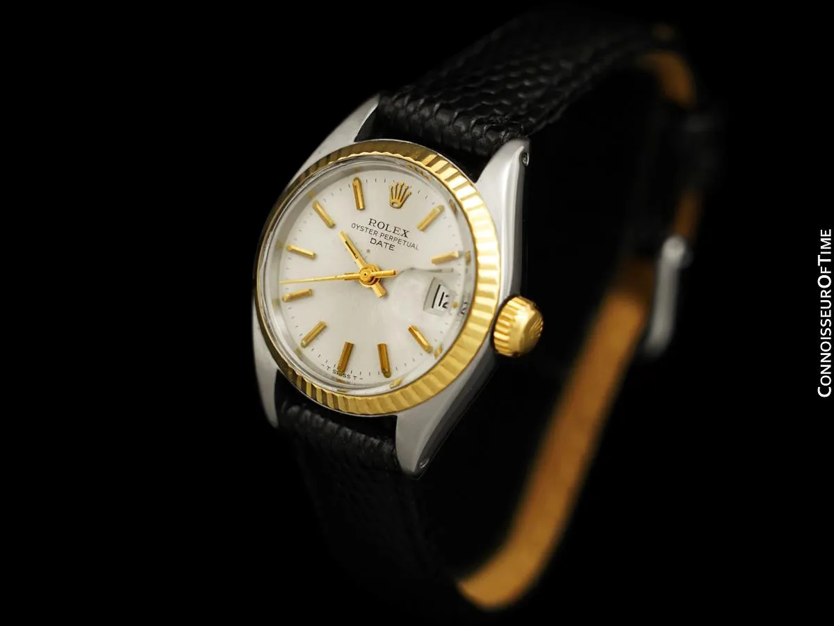 1978 Rolex Date (Datejust) Ladies Two-Tone Vintage Watch - Stainless Steel & 18K Gold