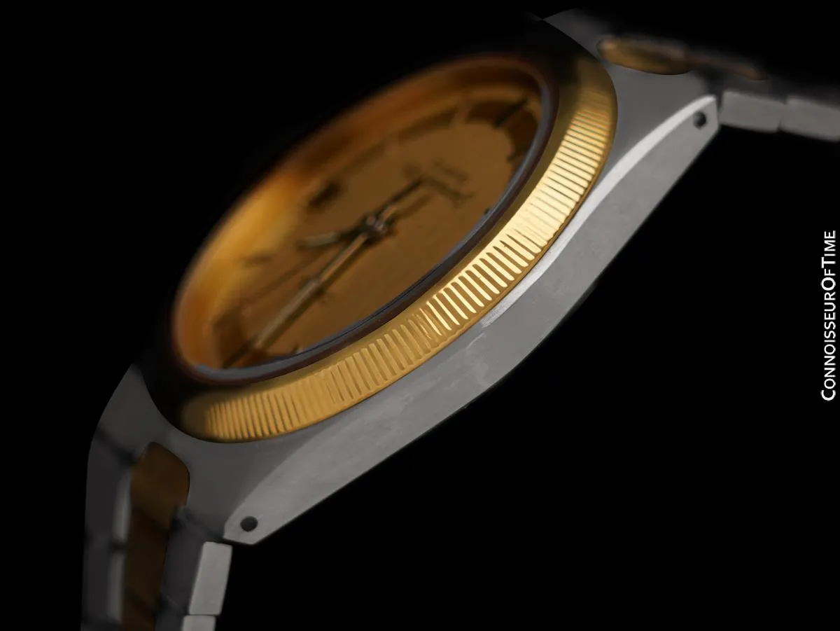 1980 Omega Seamaster 120M Vintage Full Size Mens Quartz Watch, Date - Stainless Steel & 18K Gold Plated