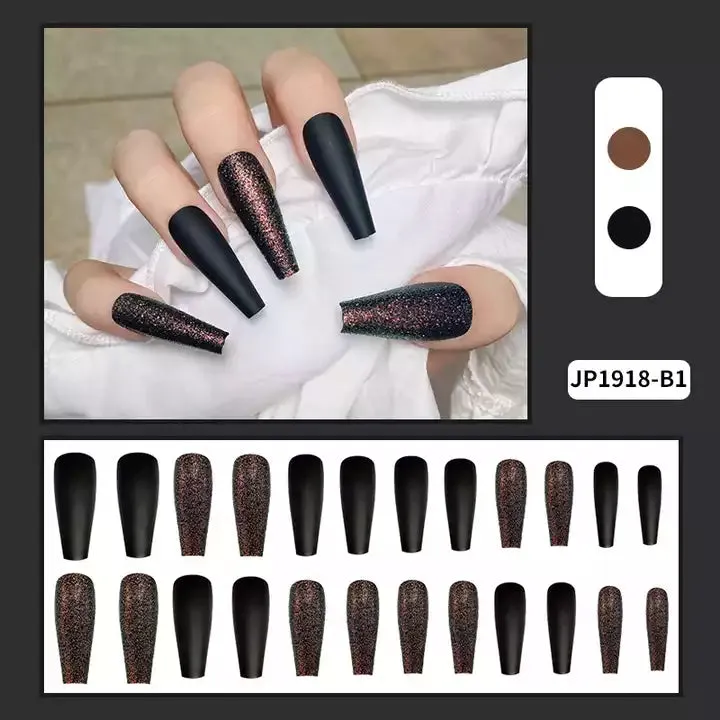 2023 Luxury Shiny Pink High Quality Bulk False Nails