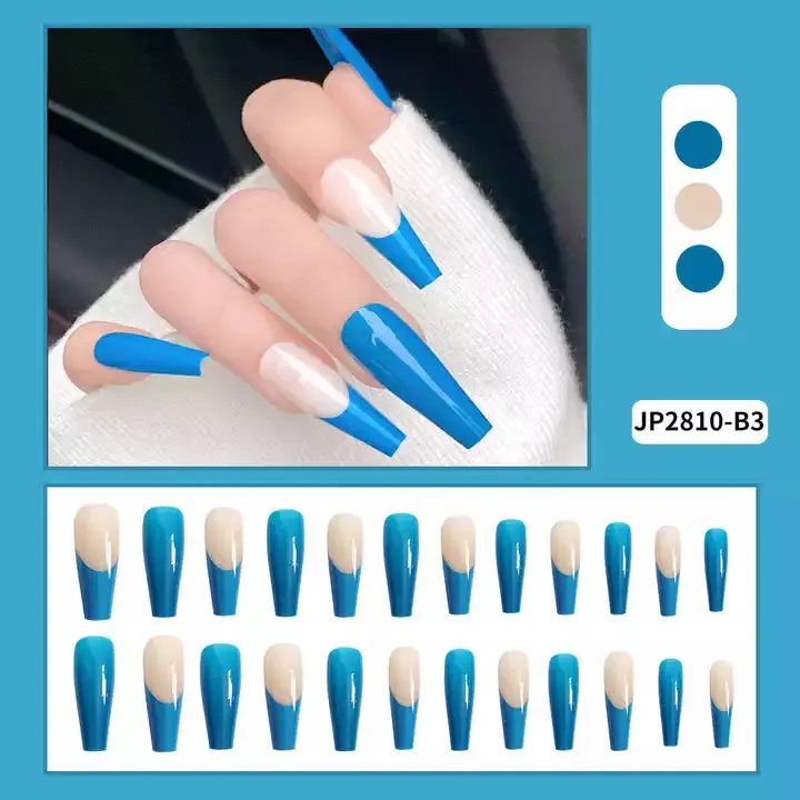 2023 Luxury Shiny Pink High Quality Bulk False Nails