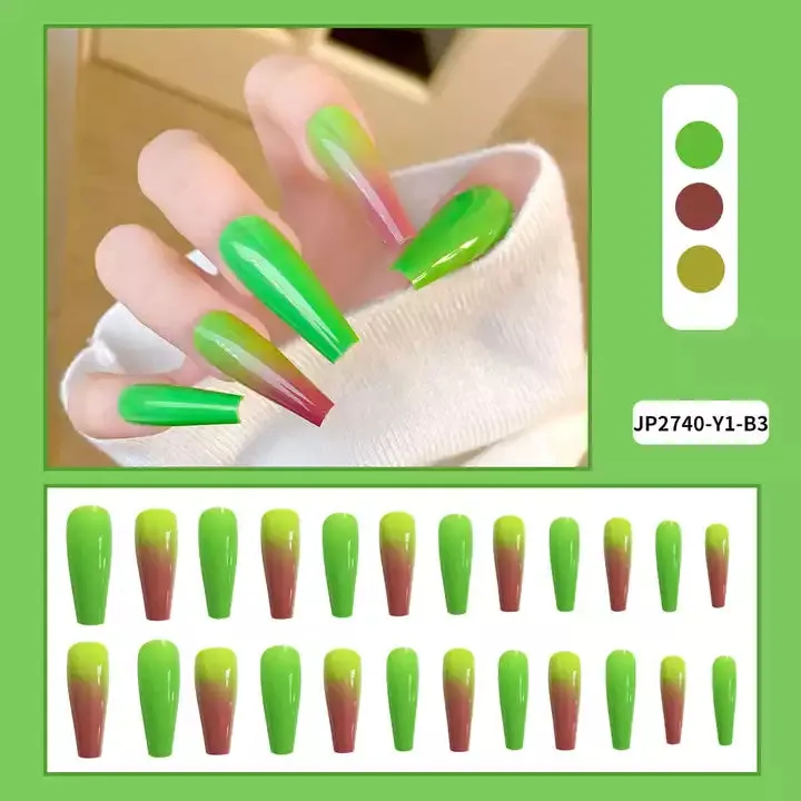 2023 Luxury Shiny Pink High Quality Bulk False Nails