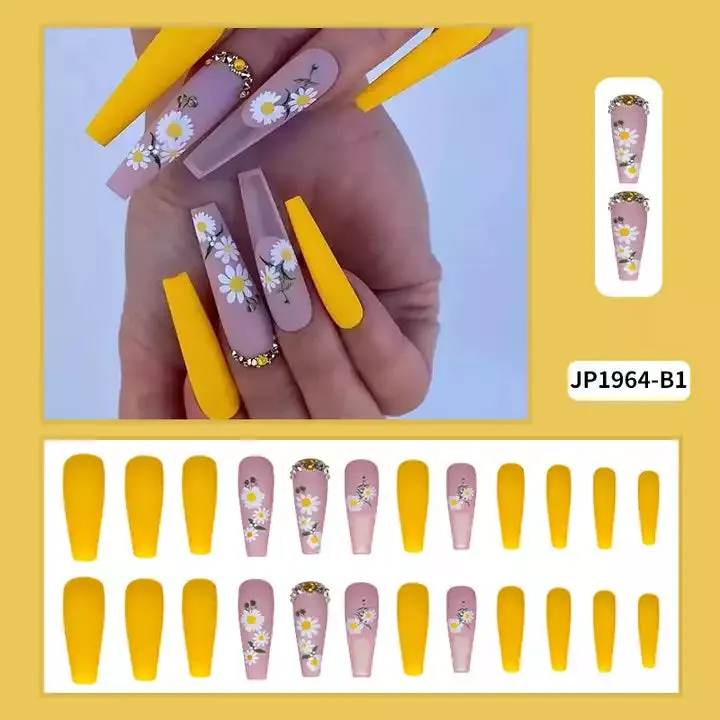 2023 Luxury Shiny Pink High Quality Bulk False Nails