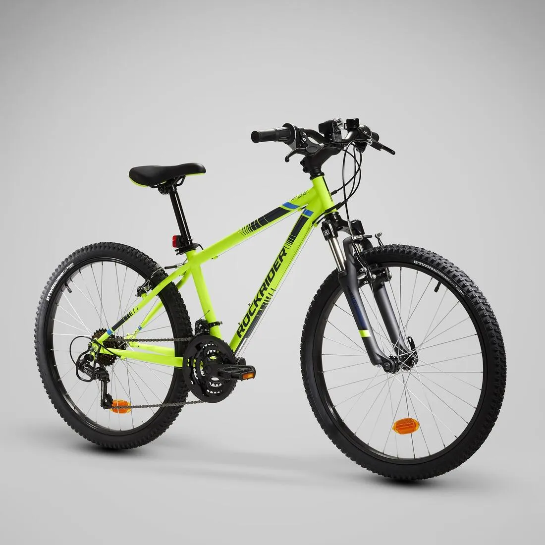 24 INCH KIDS MOUNTAIN BIKE ROCKRIDER ST 500 9-12 YEARS OLD - BLACK