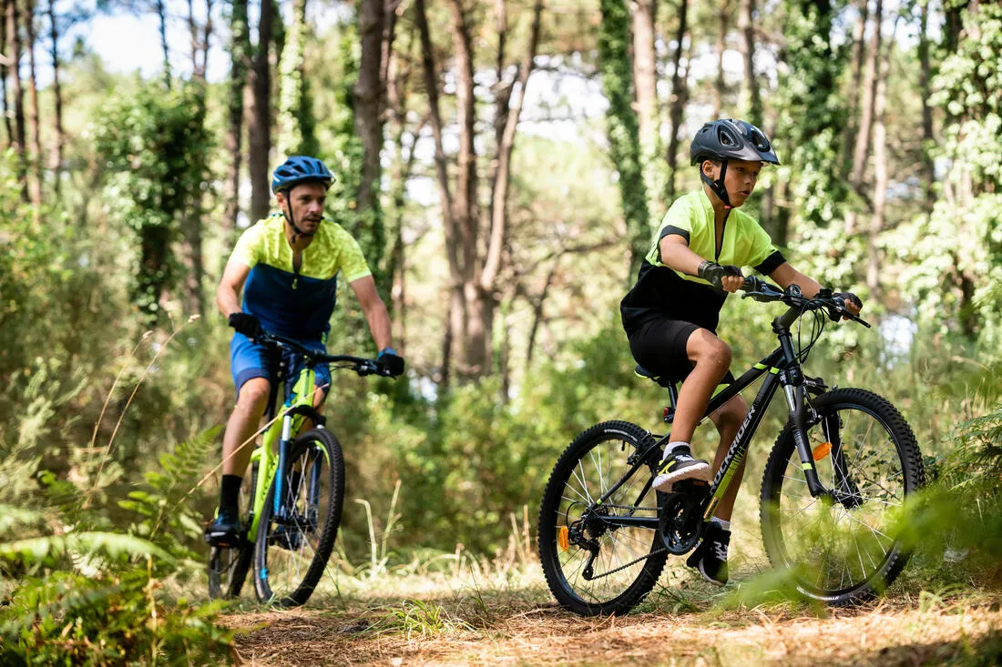24 INCH KIDS MOUNTAIN BIKE ROCKRIDER ST 500 9-12 YEARS OLD - BLACK