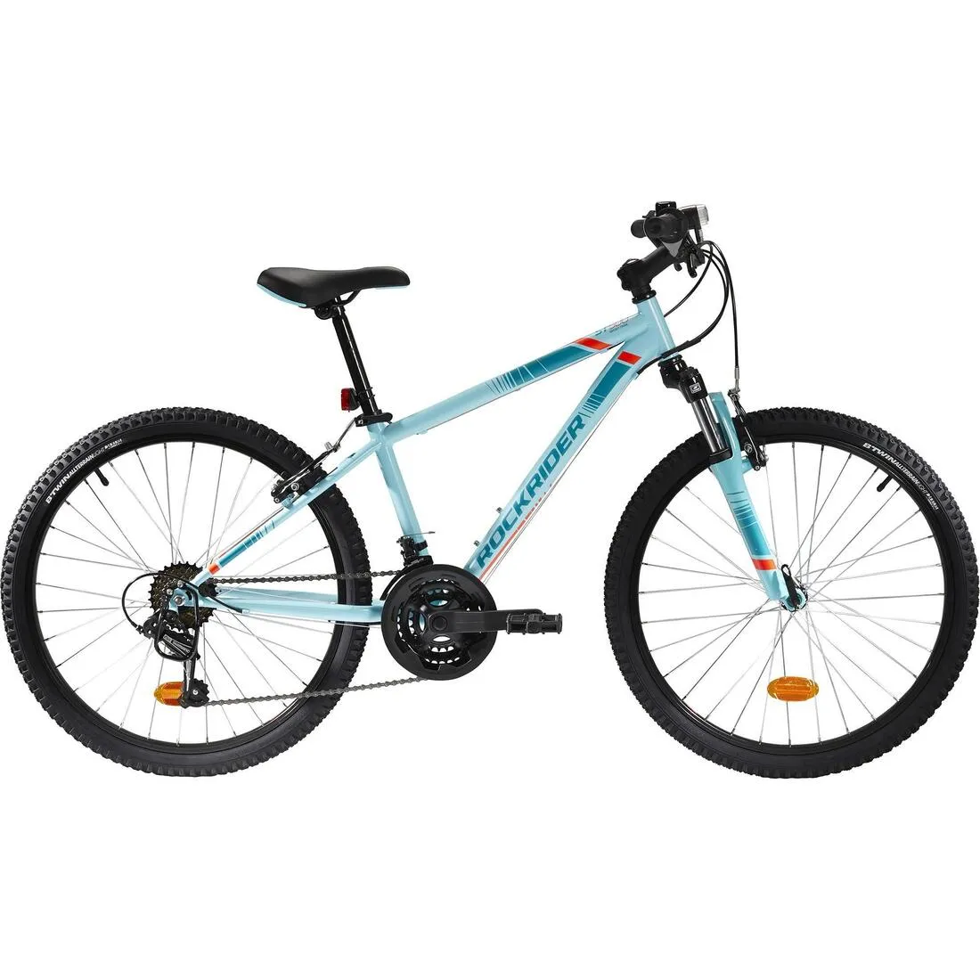 24 INCH KIDS MOUNTAIN BIKE ROCKRIDER ST 500 9-12 YEARS OLD - BLACK