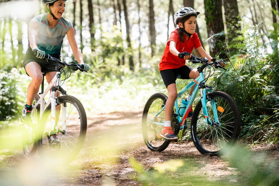 24 INCH KIDS MOUNTAIN BIKE ROCKRIDER ST 500 9-12 YEARS OLD - BLACK