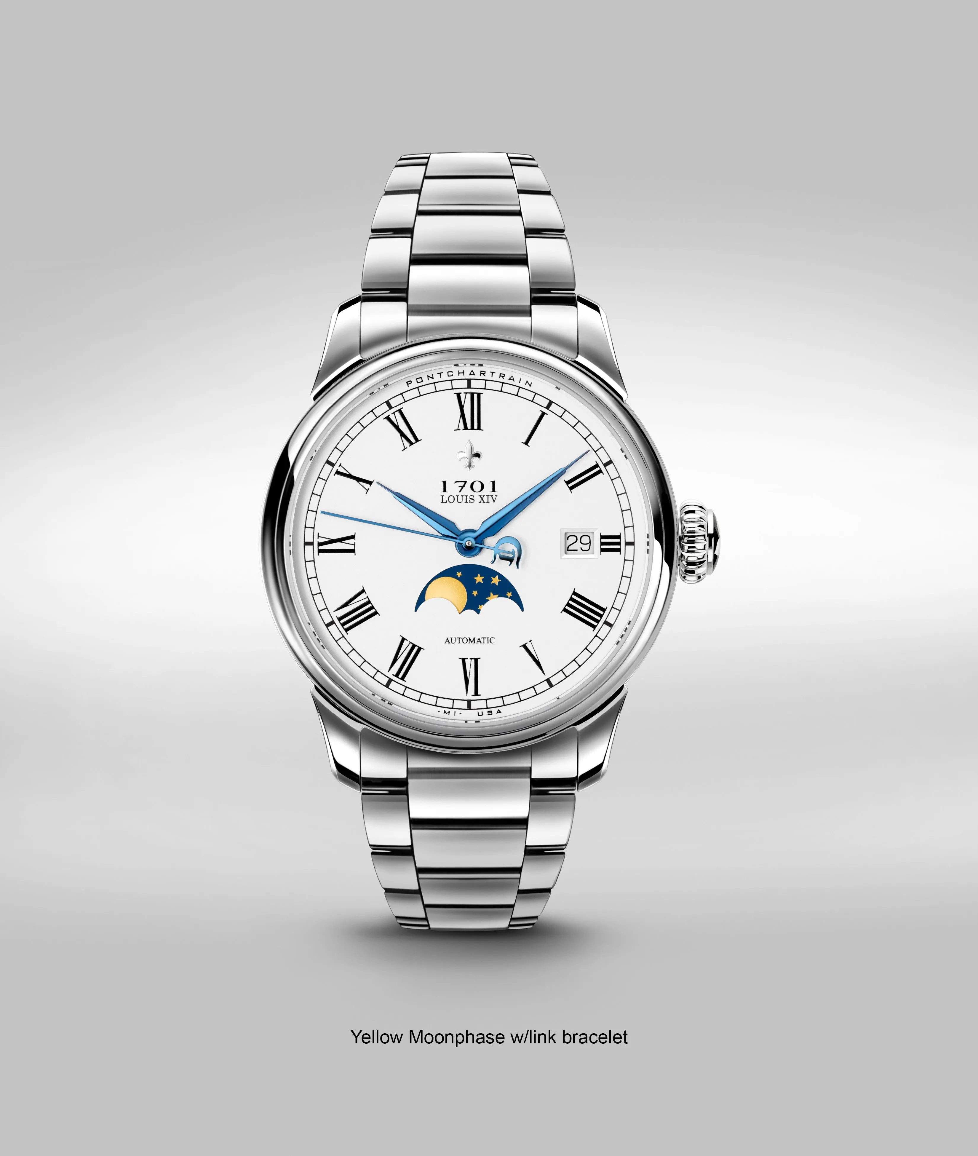 39mm Pontchartrain Louis XIV Moonphase Exhibition