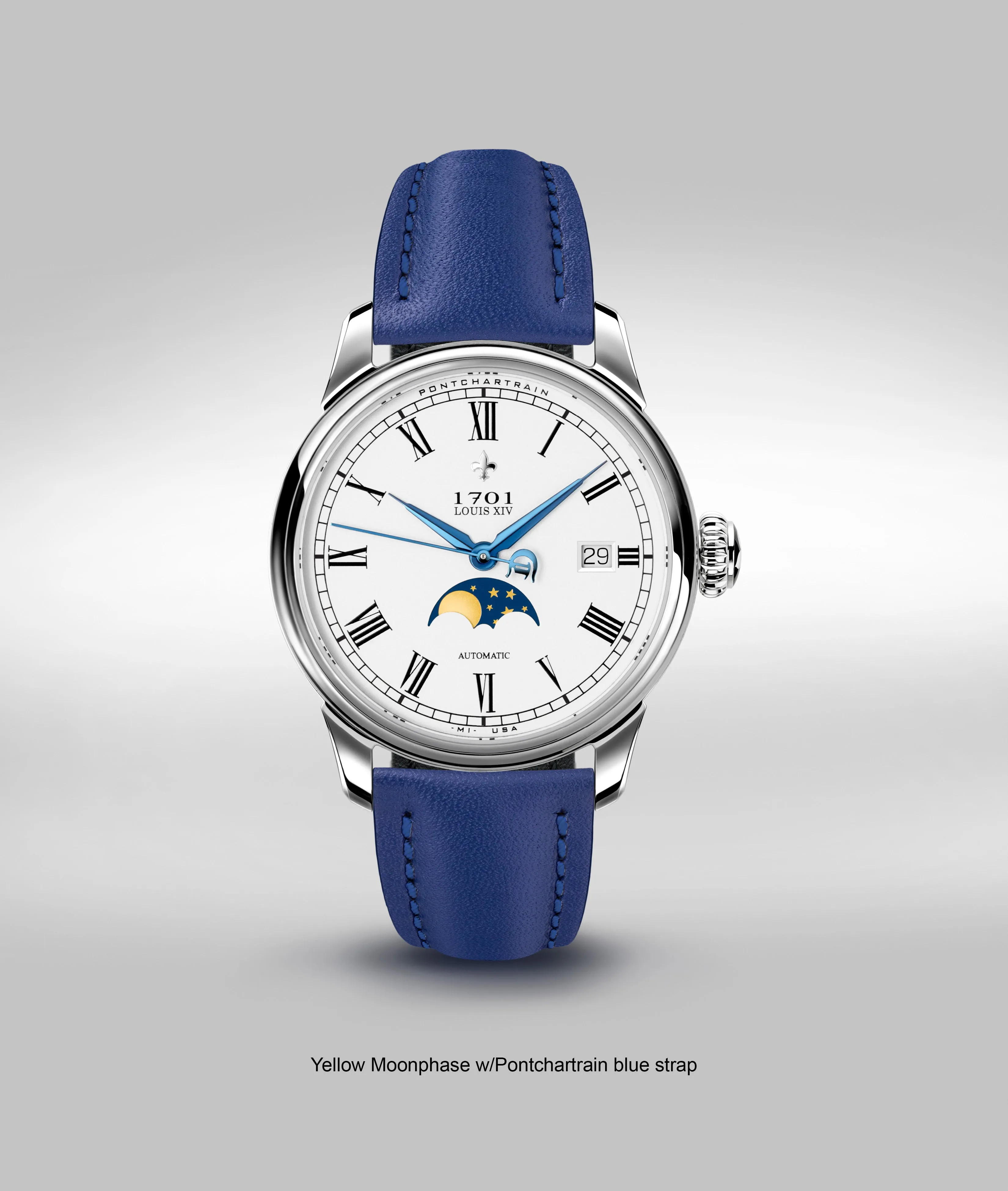 39mm Pontchartrain Louis XIV Moonphase Exhibition