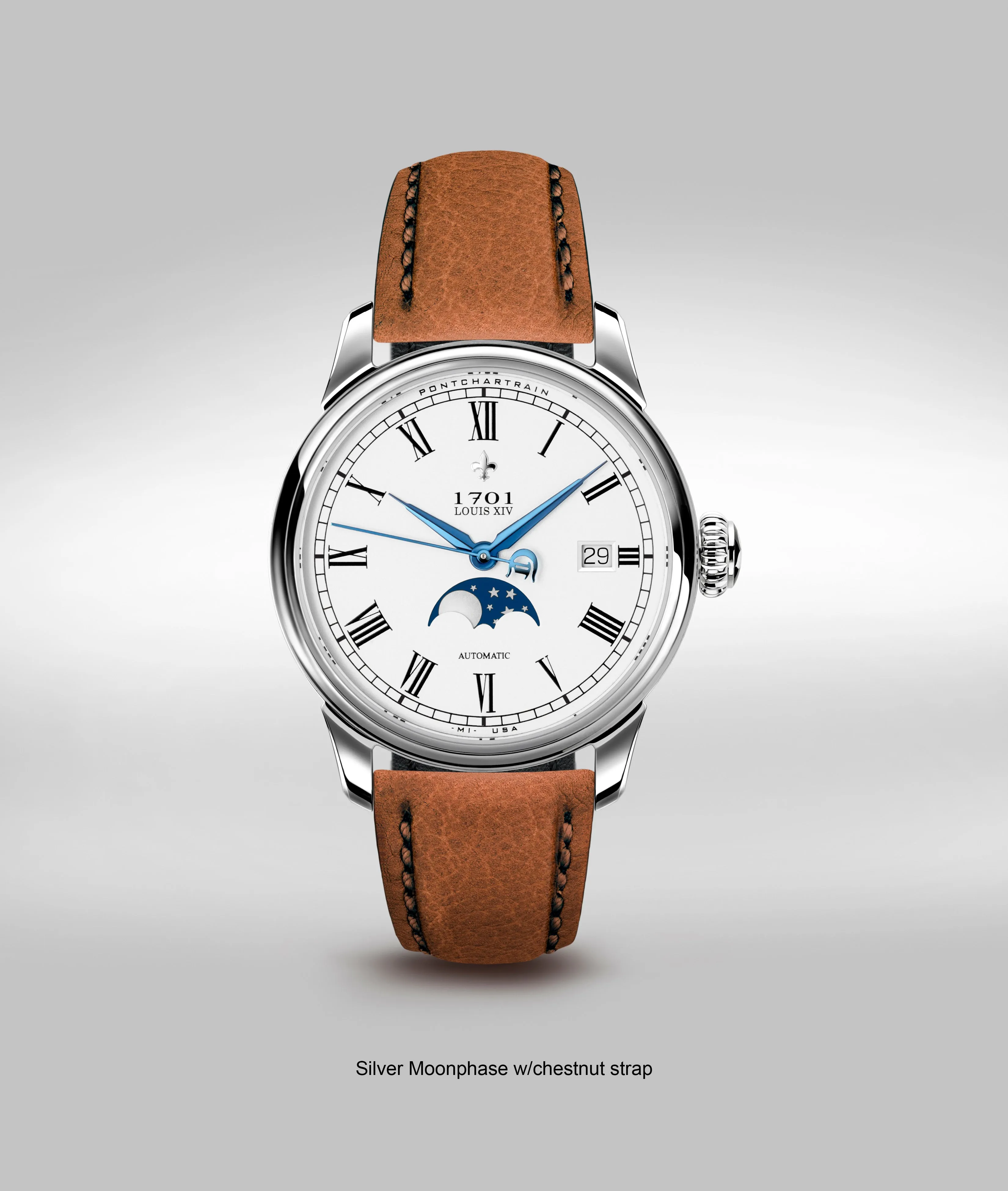 39mm Pontchartrain Louis XIV Moonphase Exhibition