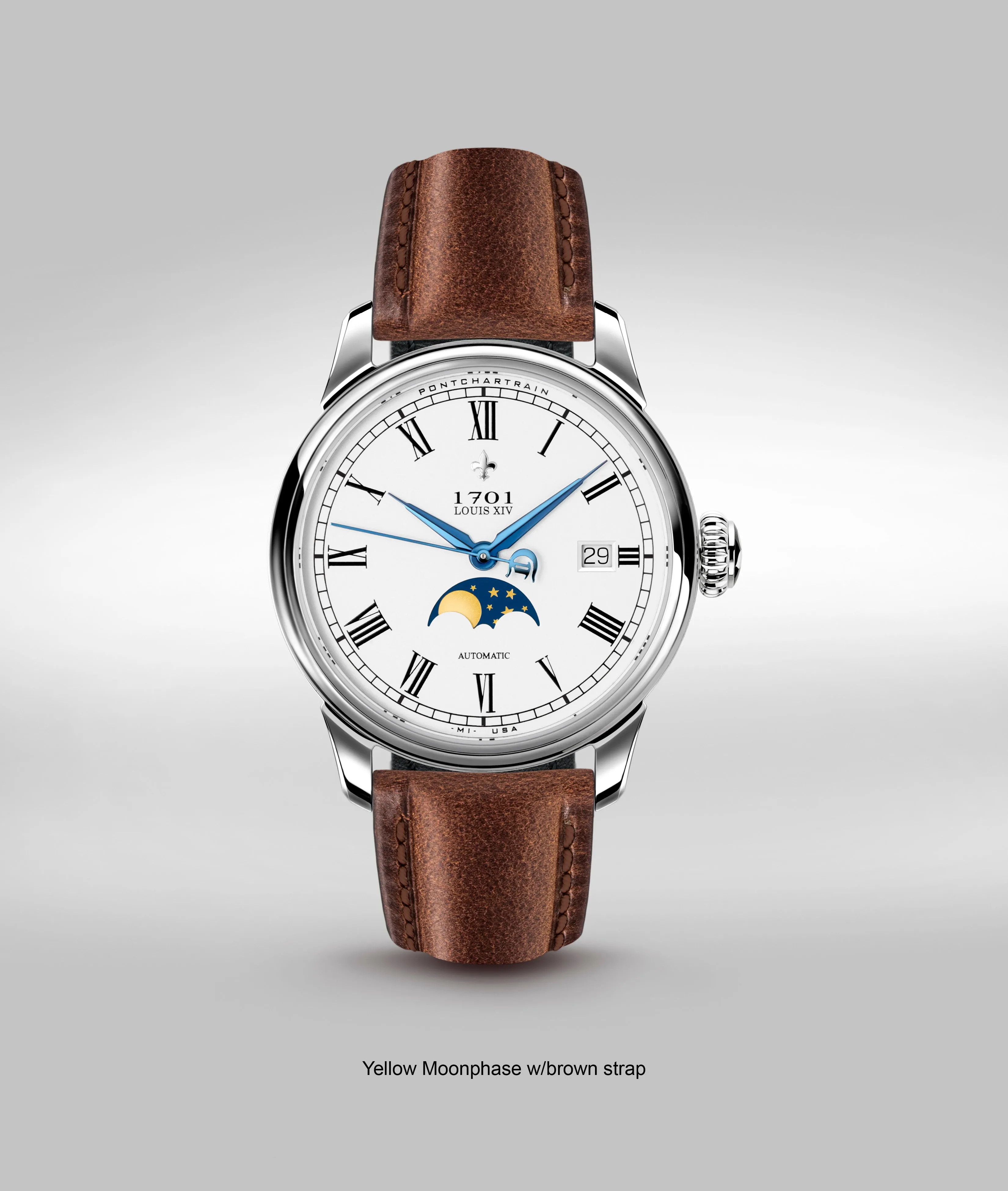 39mm Pontchartrain Louis XIV Moonphase Exhibition
