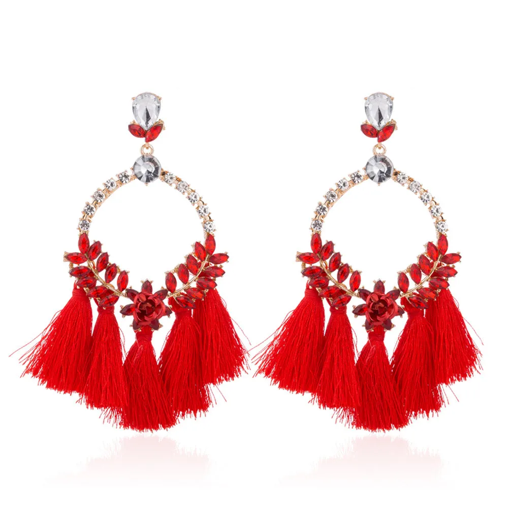 5 Pairs Lot Charm Diamond Earrings Gold Plated Wholesale Women Fashion Jewelry
