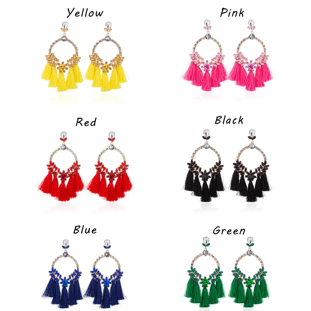 5 Pairs Lot Charm Diamond Earrings Gold Plated Wholesale Women Fashion Jewelry