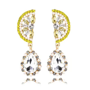 5 Pairs Lot Charm Diamond Earrings Half C-Shape Wholesale Women Fashion Jewelry