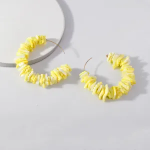 5 Pairs Lot Charm Shell  Earrings Gold Plated Wholesale Women Fashion Jewelry