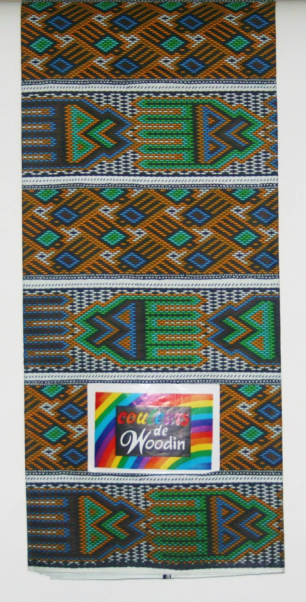 African Fabric 6 Yards Couleurs de Woodin Geometric Wax Print Vlisco Classic
