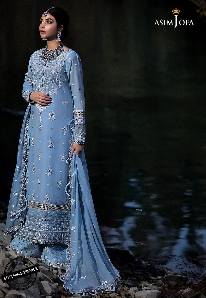 AJSL-13 | Asim Jofa Shehr-e-Yaar Luxury Lawn Collection 2022 | Unstitched Embroidered Lawn Suits