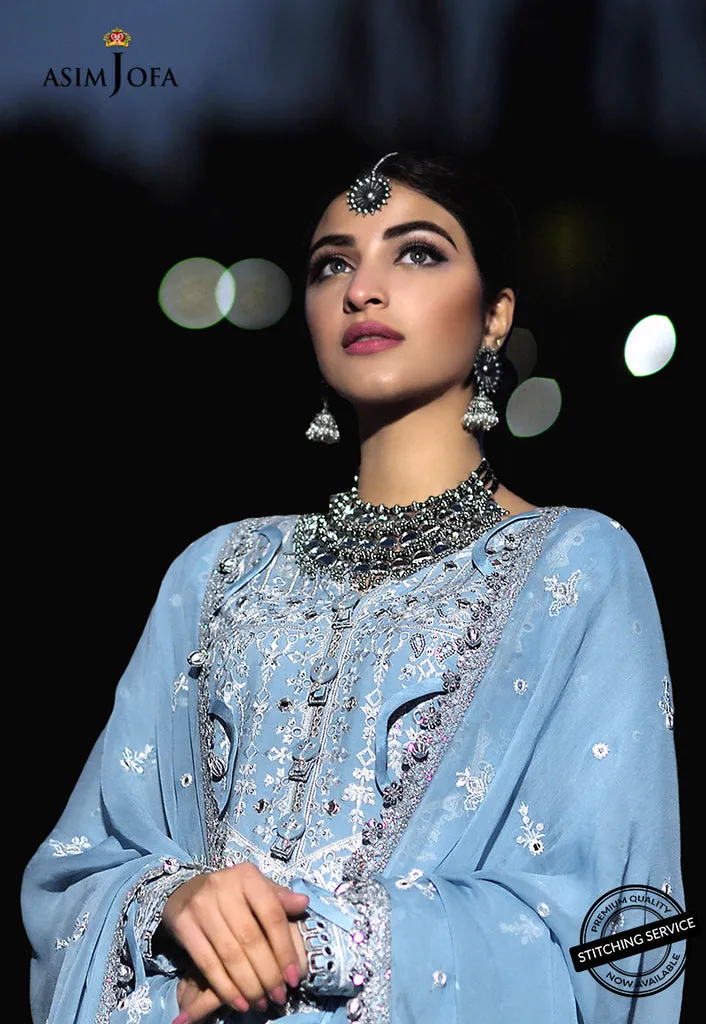 AJSL-13 | Asim Jofa Shehr-e-Yaar Luxury Lawn Collection 2022 | Unstitched Embroidered Lawn Suits