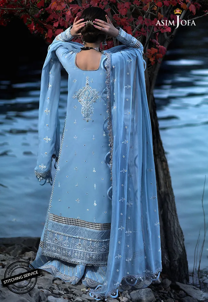 AJSL-13 | Asim Jofa Shehr-e-Yaar Luxury Lawn Collection 2022 | Unstitched Embroidered Lawn Suits