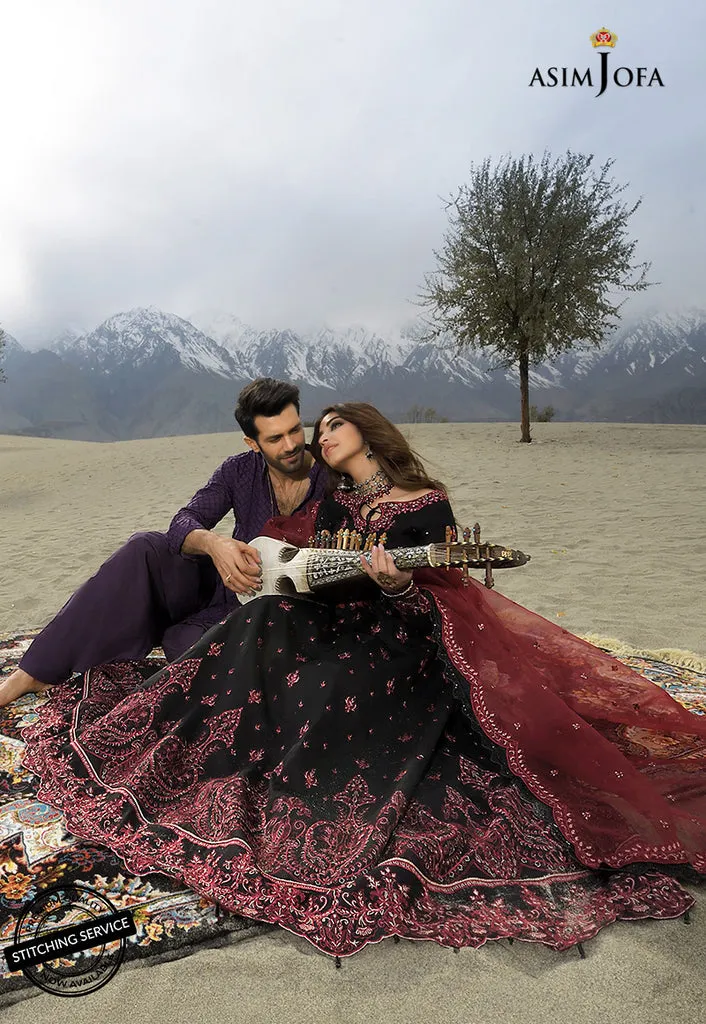 AJSL-14 | Asim Jofa Shehr-e-Yaar Luxury Lawn Collection 2022 | Unstitched Embroidered Lawn Suits