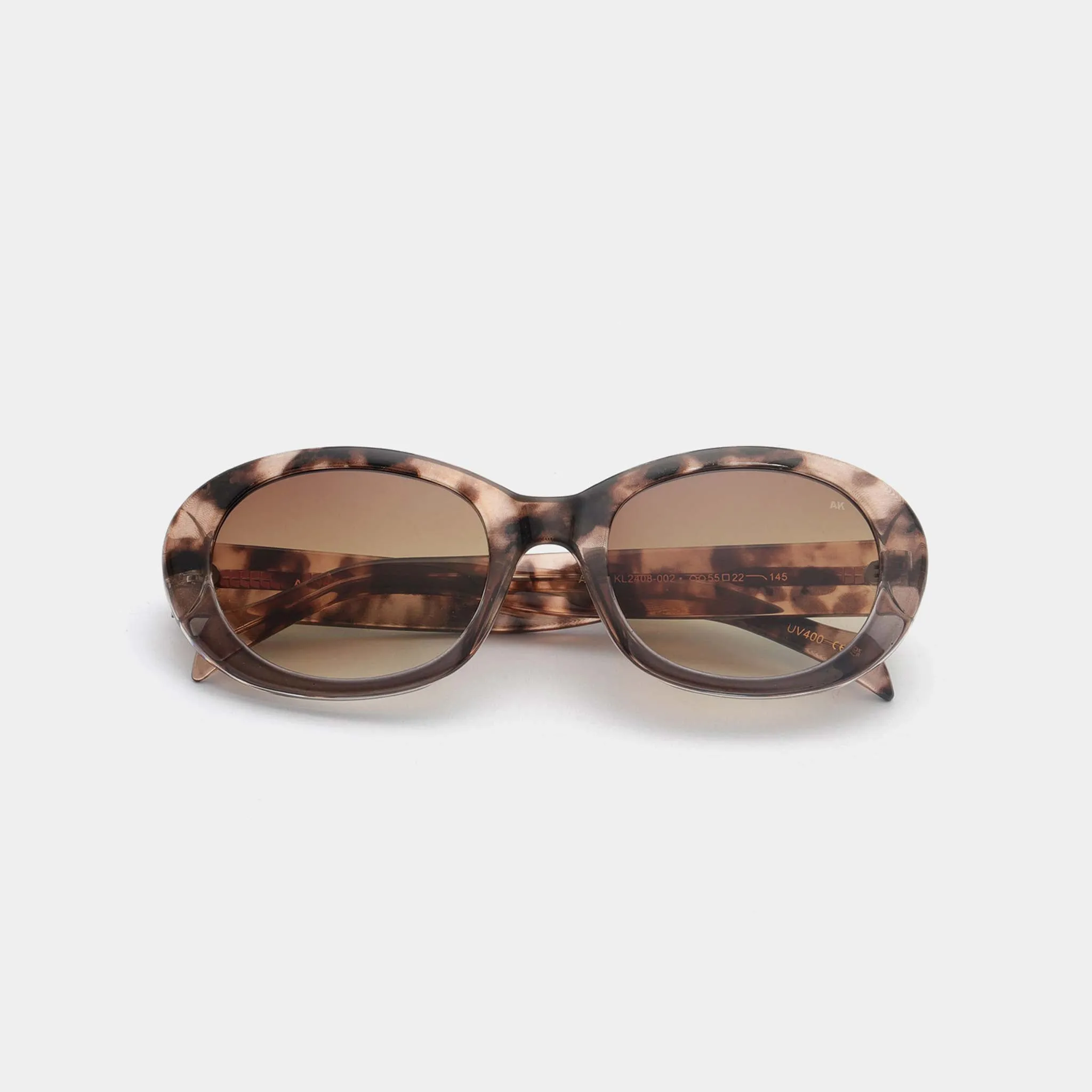 A.Kjaerbede Anma Coquina Grey Transparent Sunglasses