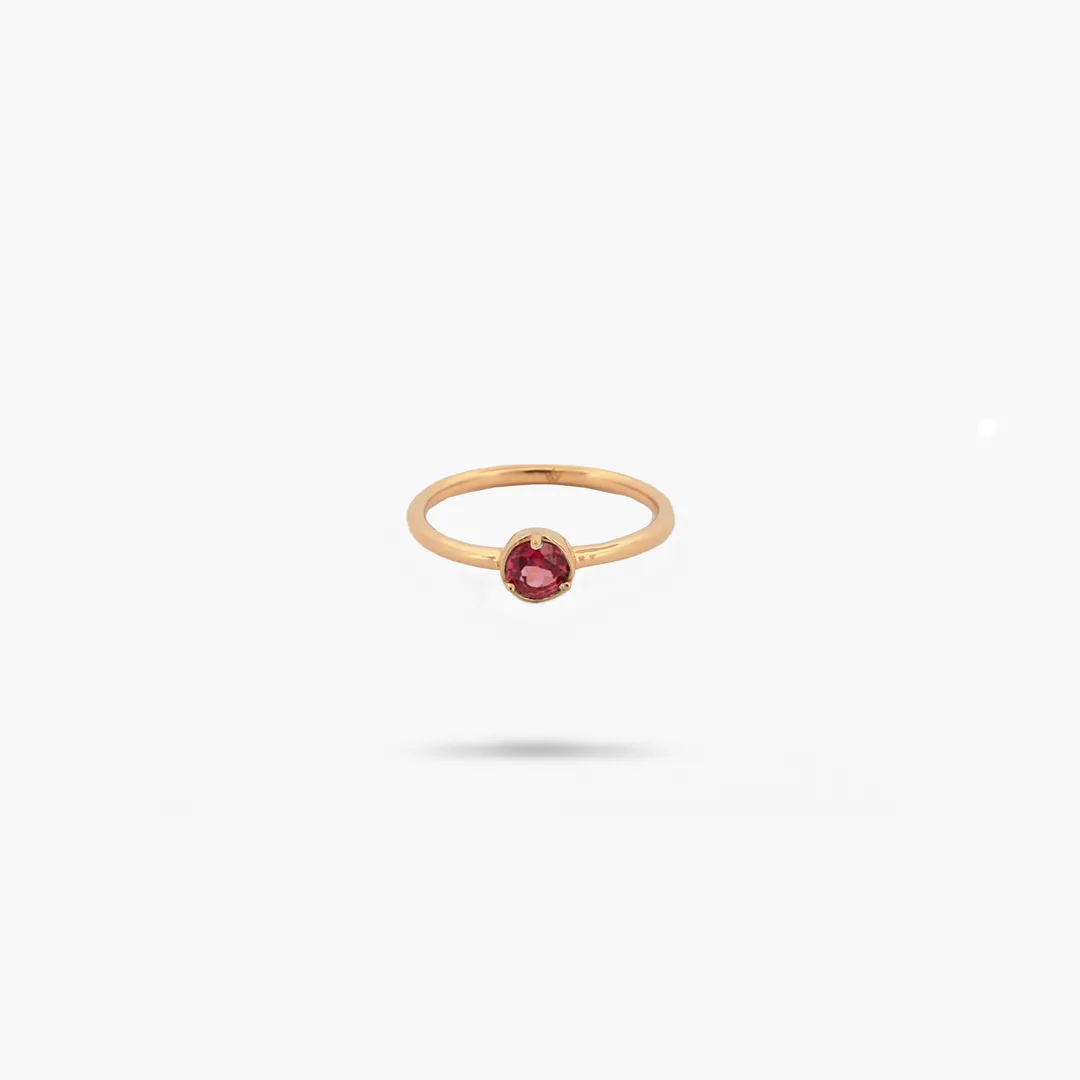 Amare Wear Garnet Solitaire Ring- Jan Birthstone