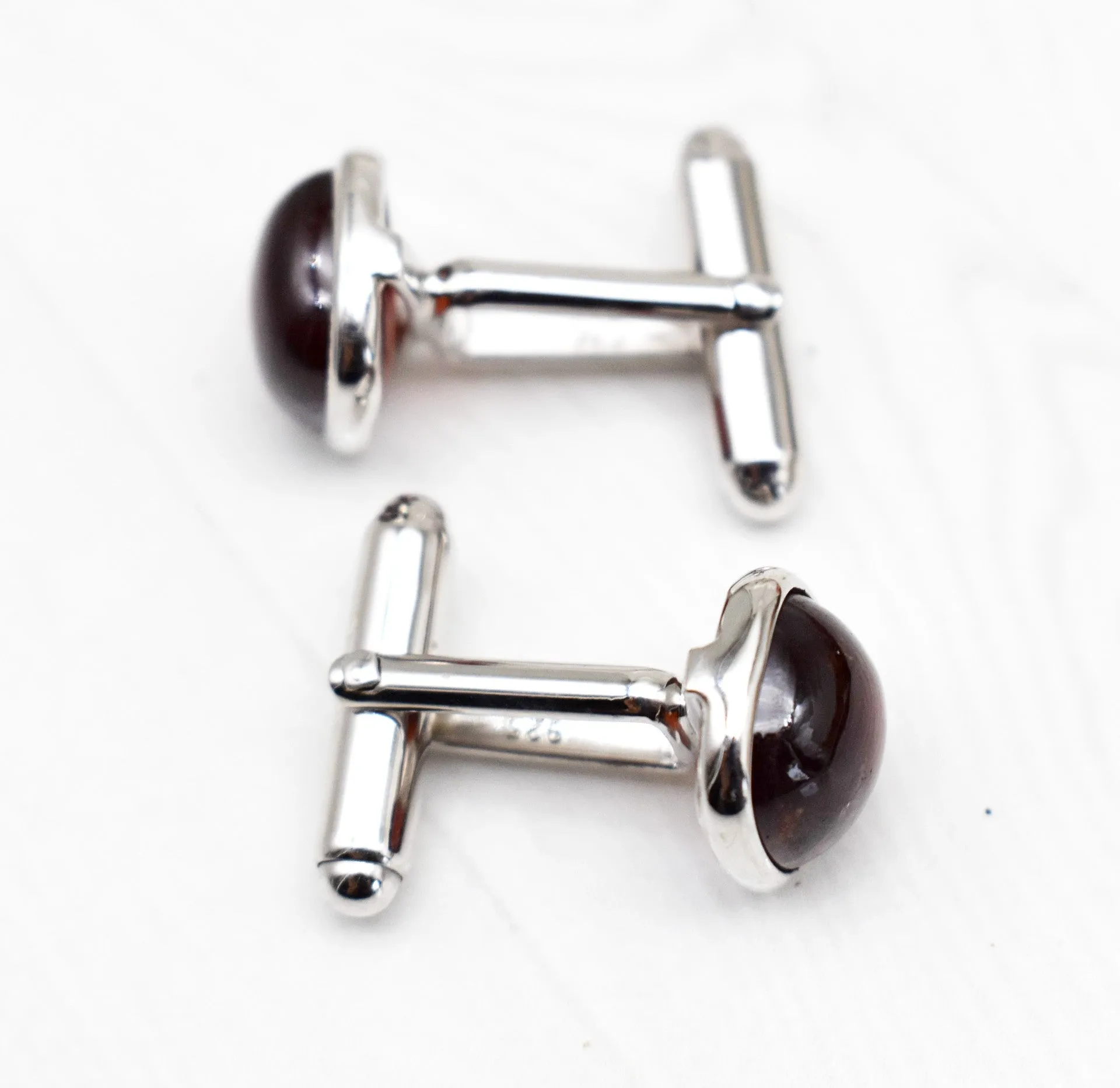 AMAZING HESSONITE CUFFLINKS
