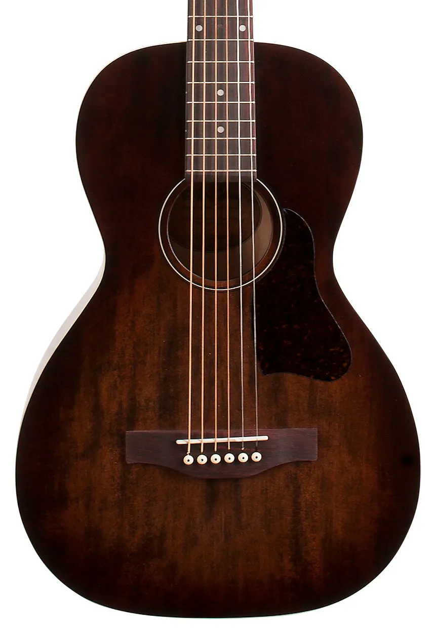 Art & Lutherie 042395 Roadhouse Bourbon Burst A/E Parlor Acoustic Electric Guitar MADE In CANADA